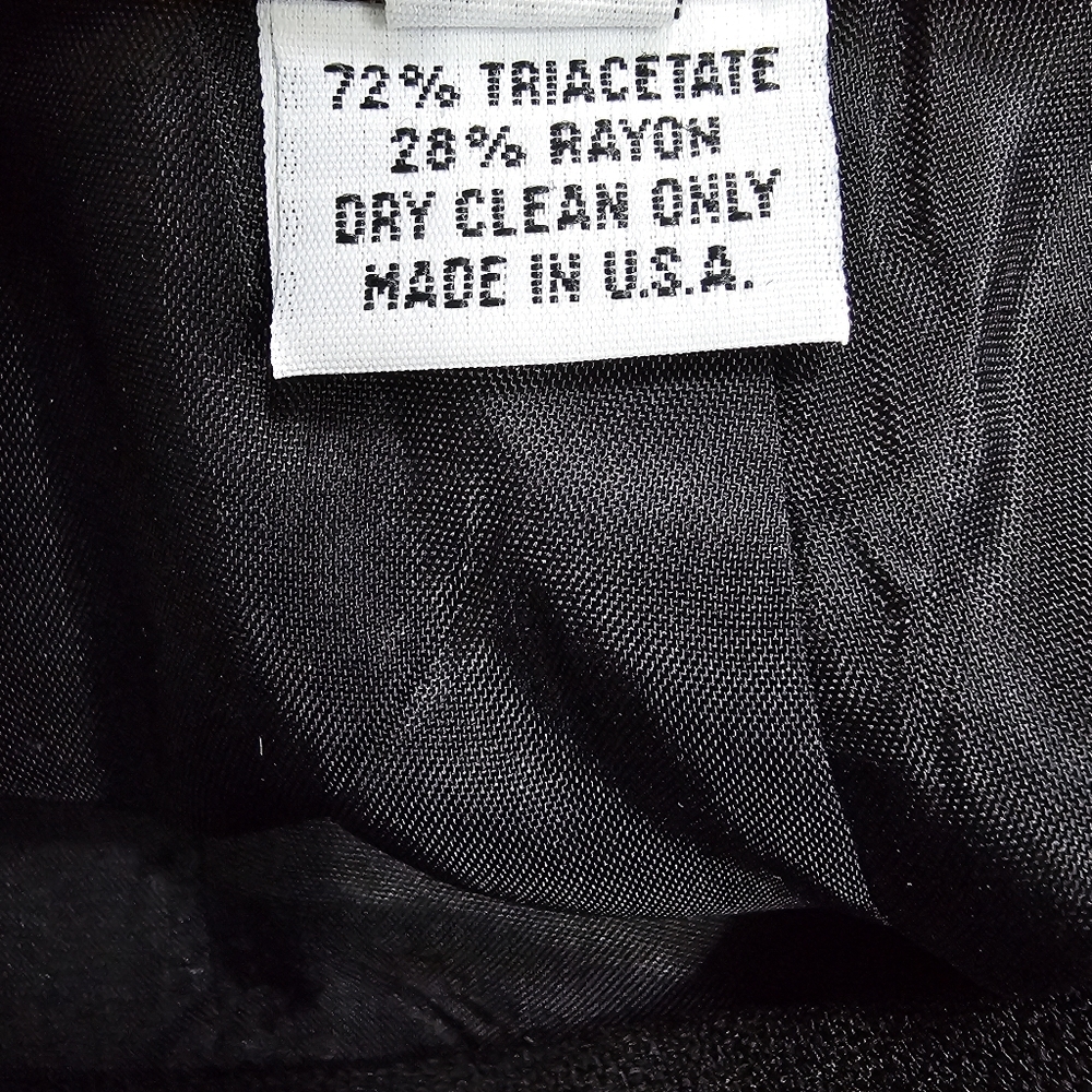 Vintage Zelda Elegant Black Pleated Seamed Skirt Size 10 - Picture 6 of 6
